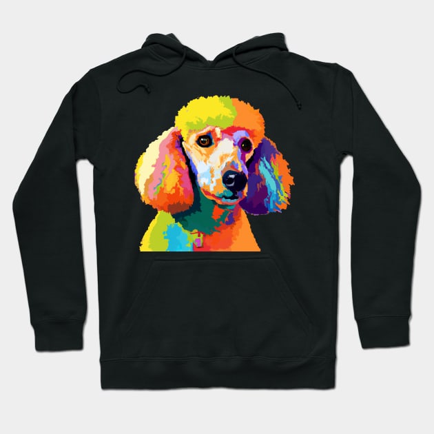 Poodle Pop Art - Dog Lover Gifts Hoodie by PawPopArt